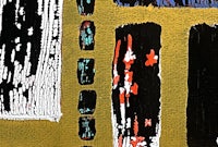 a painting with many different colors on it